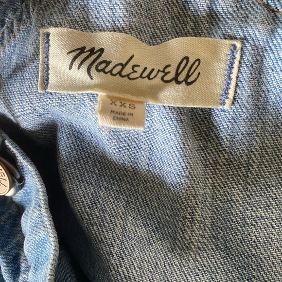 Madewell Denim Relaxed Carpenter Cottagecore Overalls in Lewisberg Wash Size XXS - Picture 4 of 16